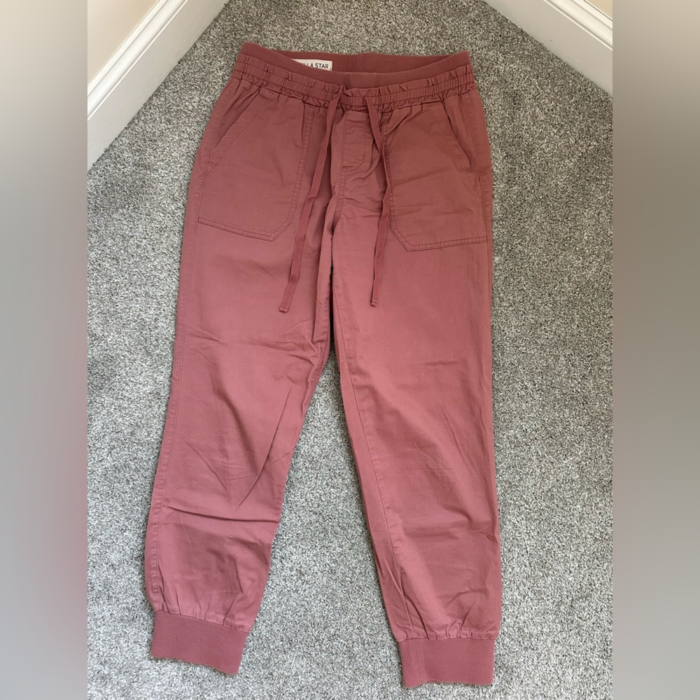 Dusty Rose Cargo Joggers